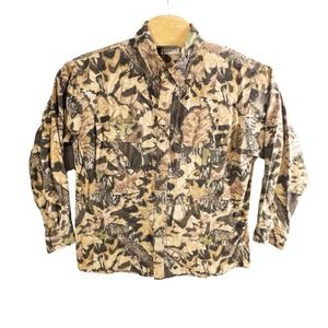 Field Staff Mossy Oak Button Up Hunting Shirt Mens XL Outdoors Camouflage
